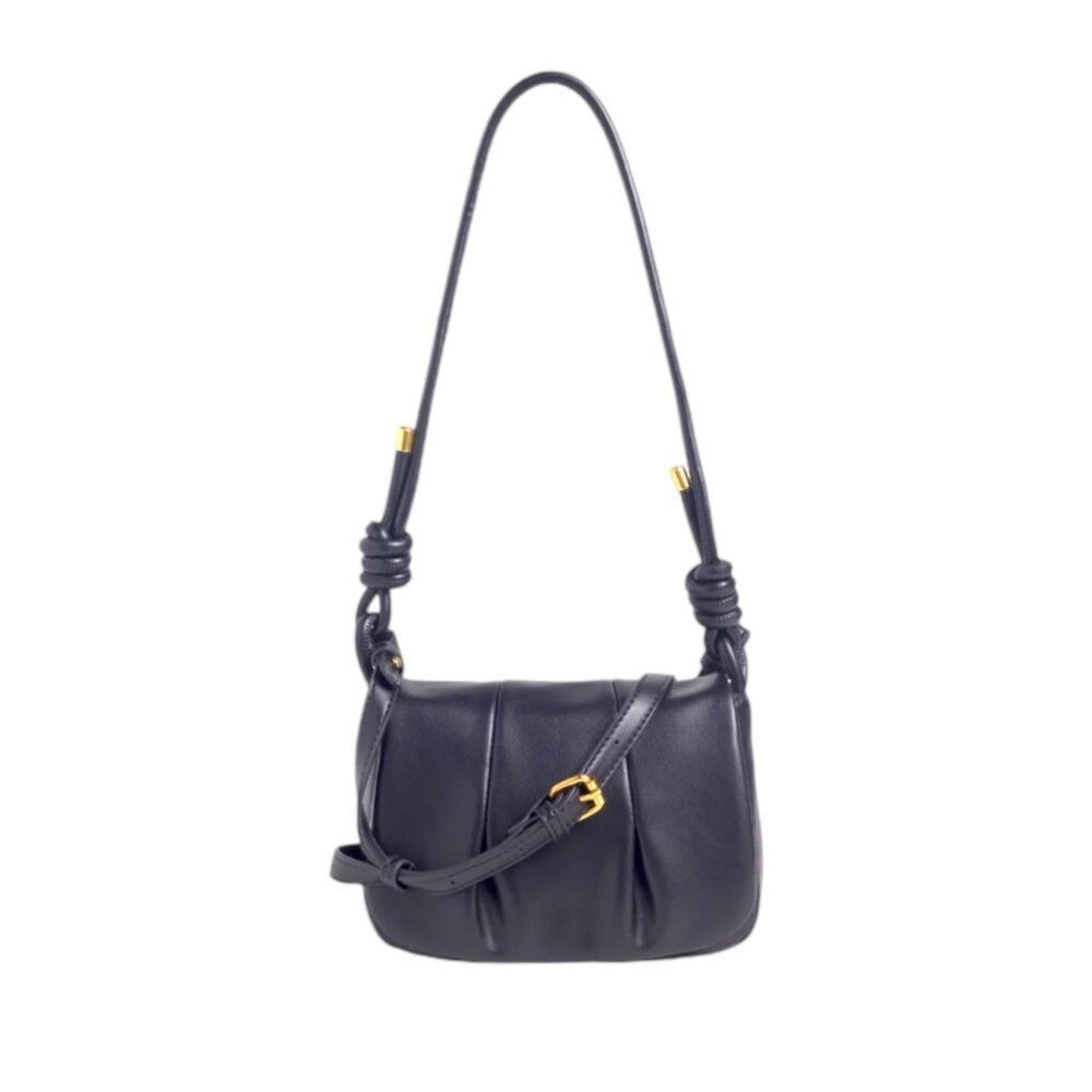 NEW Rachel Zoe Jacquelyn Bag Black Crossbody Removable Strap BEAUTIFUL! - Picture 2 of 4